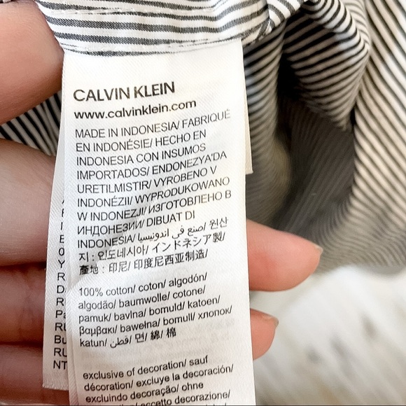 CALVIN KLEIN | Men’s The Extra Fine Cotton Shirt Slim Fit - Picture 6 of 8